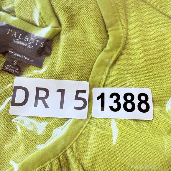 Talbots Pima Cotton Blend Cardigan Womens Plus S Green Button Up Career Casual - Picture 9 of 10